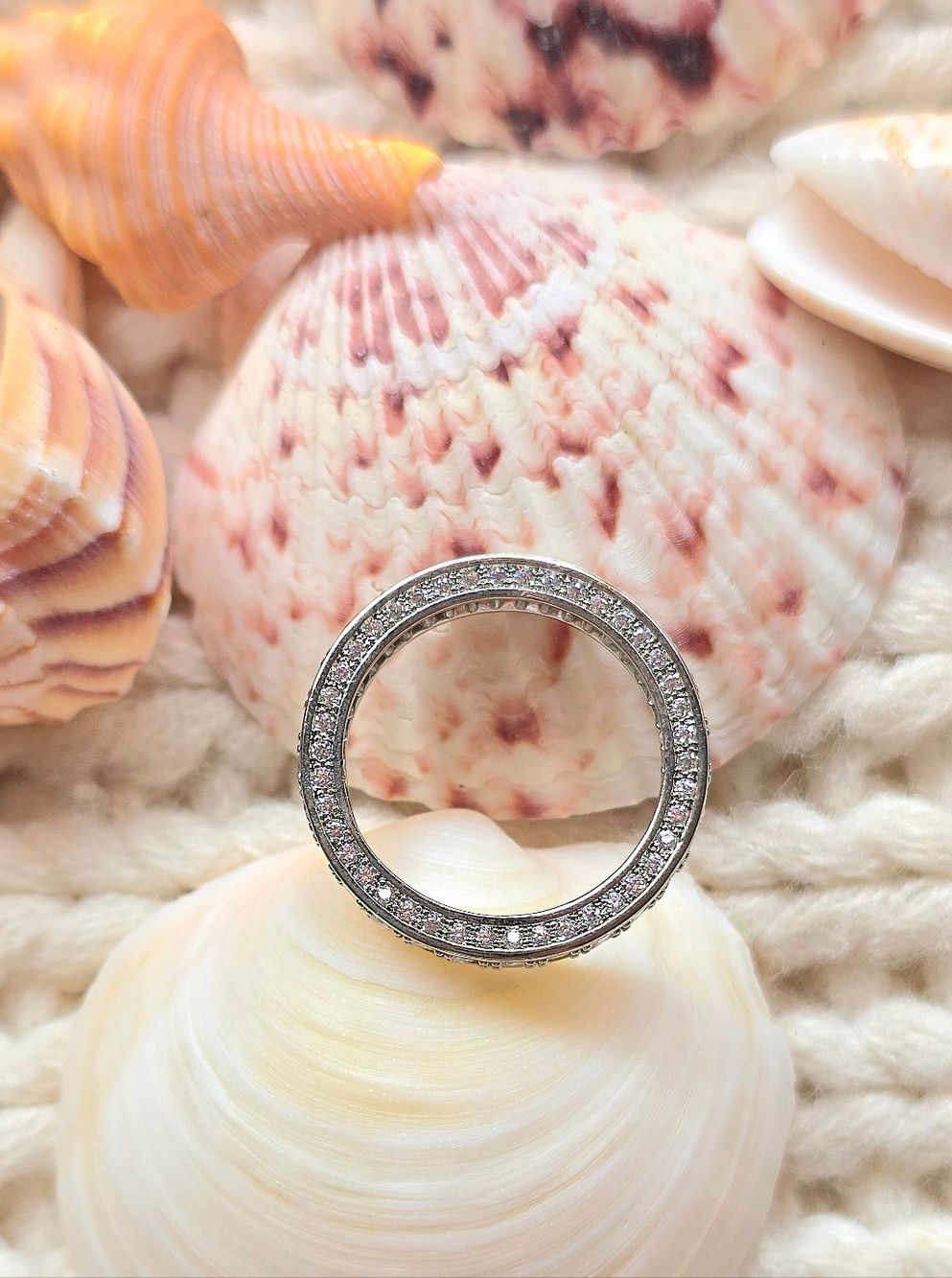 💎NEW💎 925 STERLING SILVER ETERNITY BAND